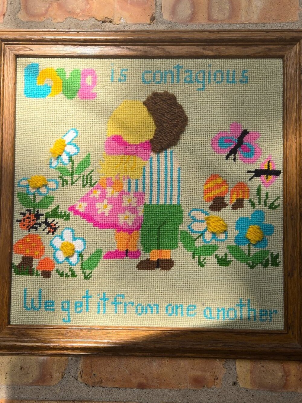 Vintage Needlepoint Wall Picture